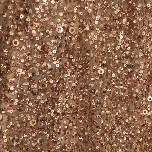 Adrianna Papell champ Gold sequin scoop neck dress - Picture 12 of 16